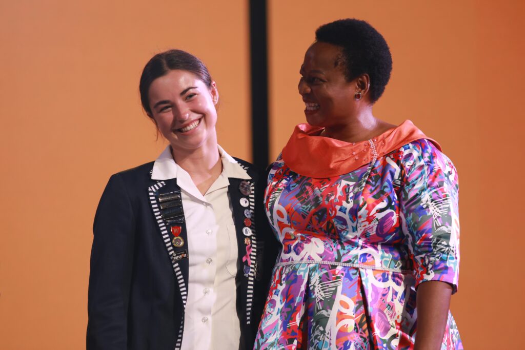 Melissa Muller and Dr Reginah Mhaule